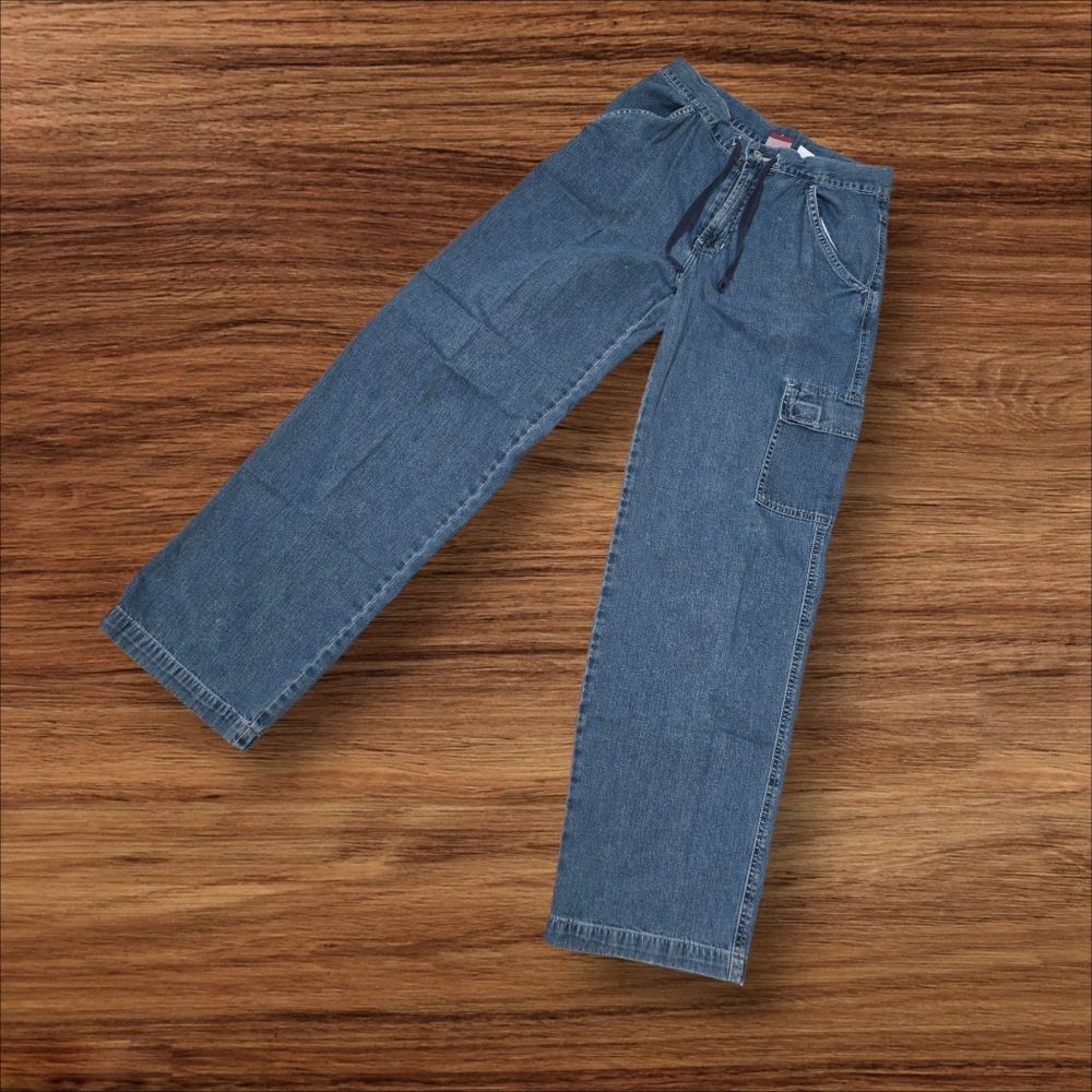 Old Navy Vintage Tie Waist Wide Leg Denim Jeans